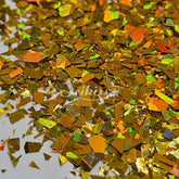 Golden Laser Holographic Flakes Glitter - Gold Glitter